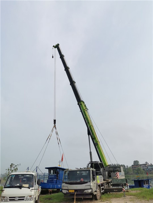 临城县桥梁建设吊装案例